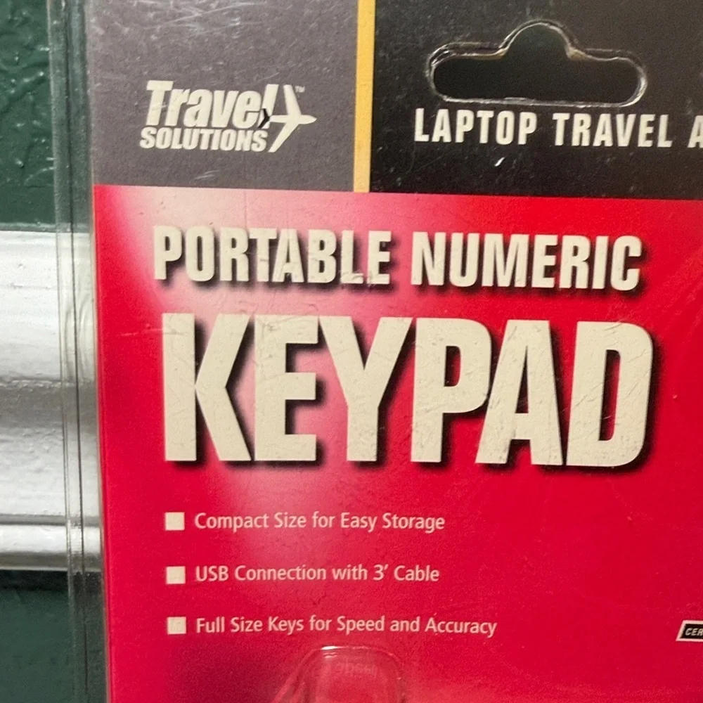 NEW! Travel Solutions Portable Numeric Keypad Laptop Users
